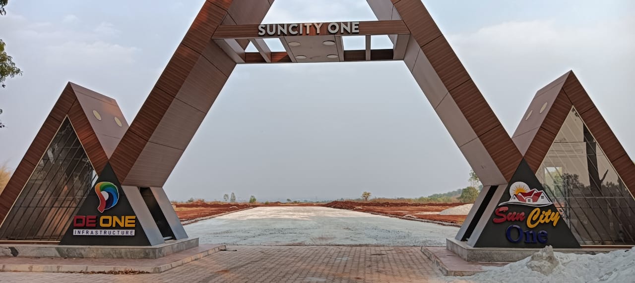 Suncity real estate project with open plots and villas